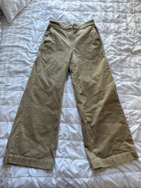 Eileen Fisher Wide-Leg Pants in Tan